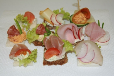 Tramezzini / Bio Roggen Vollkornbrot Quadrat / gemischt