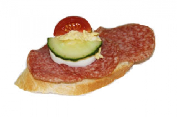 Salami - Weißbrot