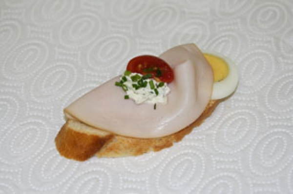 Putenschinken-Weißbrot